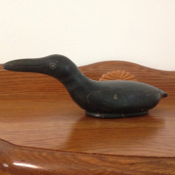 Vintage Inuit Soapstone Loon Signed and Dated 1978 - Picture 1 of 7